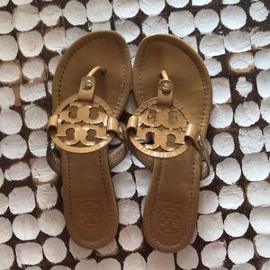 Tory Burch Miller Flip Flop - Sand Patent 6.5